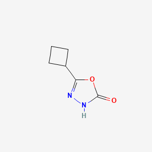 molecular formula C6H8N2O2 B582414 5-环丁基-1,3,4-噁二唑-2-醇 CAS No. 1255147-05-7