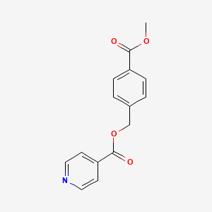 molecular formula C15H13NO4 B5824142 4-(methoxycarbonyl)benzyl isonicotinate 