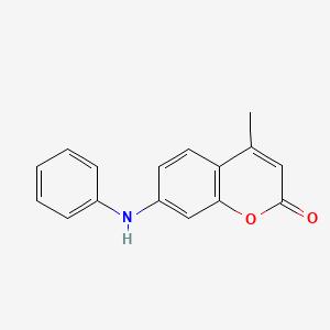 molecular formula C16H13NO2 B5824155 7-anilino-4-methyl-2H-chromen-2-one 