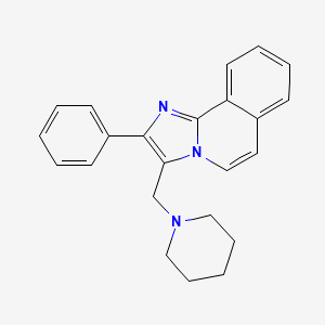 molecular formula C23H23N3 B5824162 2-phenyl-3-(1-piperidinylmethyl)imidazo[2,1-a]isoquinoline 