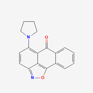 molecular formula C18H14N2O2 B5824168 5-(1-pyrrolidinyl)-6H-anthra[1,9-cd]isoxazol-6-one 