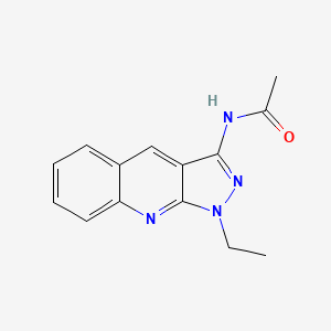 molecular formula C14H14N4O B5824190 N-(1-ethyl-1H-pyrazolo[3,4-b]quinolin-3-yl)acetamide 