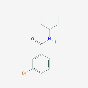 molecular formula C12H16BrNO B5824250 3-bromo-N-(1-ethylpropyl)benzamide CAS No. 6612-51-7