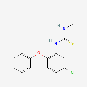 molecular formula C15H15ClN2OS B5824258 N-(5-chloro-2-phenoxyphenyl)-N'-ethylthiourea 