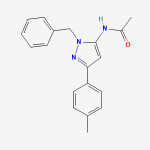 molecular formula C19H19N3O B5824321 N-[1-benzyl-3-(4-methylphenyl)-1H-pyrazol-5-yl]acetamide 