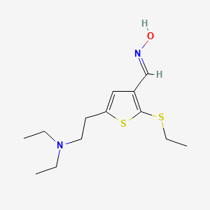 5-[2-(diethylamino)ethyl]-2-(ethylthio)-3-thiophenecarbaldehyde oxime