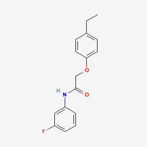 molecular formula C16H16FNO2 B5824387 2-(4-ethylphenoxy)-N-(3-fluorophenyl)acetamide 