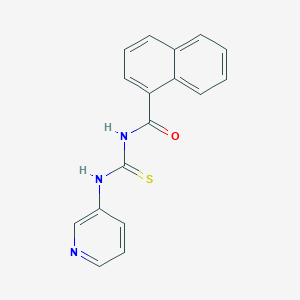 molecular formula C17H13N3OS B5824409 N-[(3-pyridinylamino)carbonothioyl]-1-naphthamide 