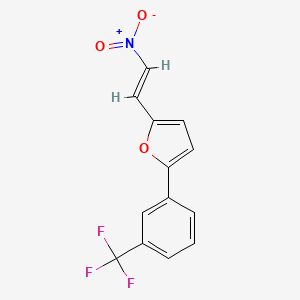 molecular formula C13H8F3NO3 B5824424 2-(2-nitrovinyl)-5-[3-(trifluoromethyl)phenyl]furan 