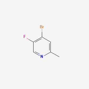 molecular formula C6H5BrFN B582444 4-Bromo-5-fluoro-2-methylpyridine CAS No. 1211590-24-7