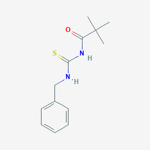 molecular formula C13H18N2OS B5824456 N-[(benzylamino)carbonothioyl]-2,2-dimethylpropanamide 