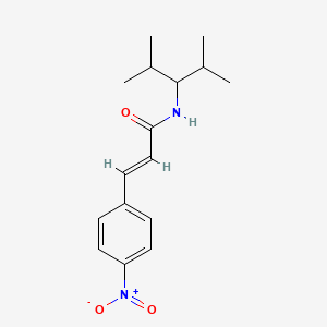 N-(1-isopropyl-2-methylpropyl)-3-(4-nitrophenyl)acrylamide