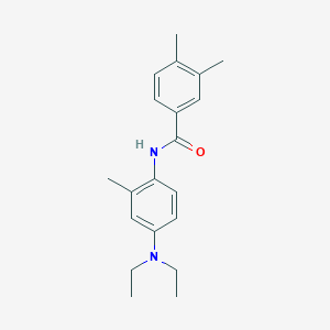 molecular formula C20H26N2O B5824493 N-[4-(diethylamino)-2-methylphenyl]-3,4-dimethylbenzamide 