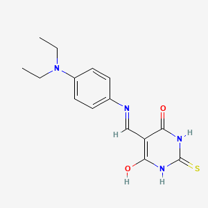 5-({[4-(diethylamino)phenyl]amino}methylidene)-2-thioxodihydropyrimidine-4,6(1H,5H)-dione