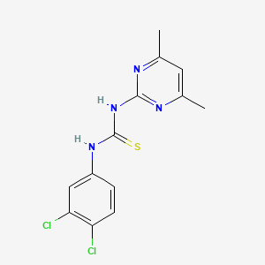 molecular formula C13H12Cl2N4S B5824551 1-(3,4-Dichlorophenyl)-3-(4,6-dimethylpyrimidin-2-yl)thiourea 