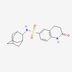 N-2-adamantyl-2-oxo-1,2,3,4-tetrahydro-6-quinolinesulfonamide