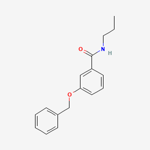 molecular formula C17H19NO2 B5824568 3-(benzyloxy)-N-propylbenzamide 