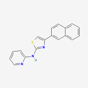 4-naphthalen-2-yl-N-pyridin-2-yl-1,3-thiazol-2-amine