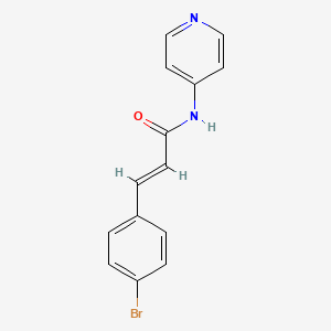 molecular formula C14H11BrN2O B5824586 3-(4-bromophenyl)-N-4-pyridinylacrylamide 