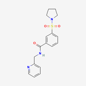 N-(2-pyridylmethyl)[3-(pyrrolidinylsulfonyl)phenyl]carboxamide