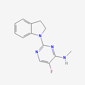 N-[2-(2,3-DIHYDRO-1H-INDOL-1-YL)-5-FLUORO-4-PYRIMIDINYL]-N-METHYLAMINE