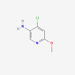 molecular formula C6H7ClN2O B582461 4-Chloro-6-methoxypyridin-3-amine CAS No. 1261884-16-5