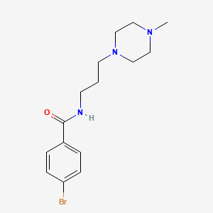 molecular formula C15H22BrN3O B5824614 4-bromo-N-[3-(4-methylpiperazin-1-yl)propyl]benzamide 