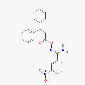 [(Z)-[amino-(3-nitrophenyl)methylidene]amino] 3,3-diphenylpropanoate