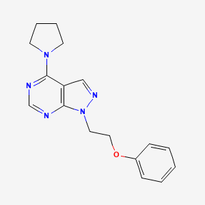 1-(2-Phenoxyethyl)-4-pyrrolidin-1-ylpyrazolo[3,4-d]pyrimidine