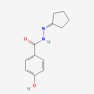 molecular formula C12H14N2O2 B5824625 N'-cyclopentylidene-4-hydroxybenzohydrazide 