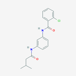 2-chloro-N-{3-[(3-methylbutanoyl)amino]phenyl}benzamide