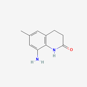 molecular formula C10H12N2O B582468 8-Amino-6-methyl-3,4-dihydroquinolin-2(1H)-one CAS No. 1243250-09-0