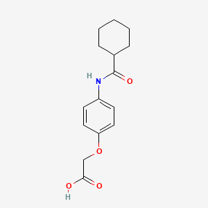 {4-[(cyclohexylcarbonyl)amino]phenoxy}acetic acid