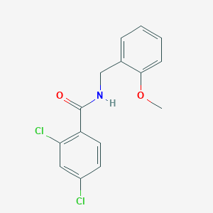 molecular formula C15H13Cl2NO2 B5824685 2,4-dichloro-N-(2-methoxybenzyl)benzamide 