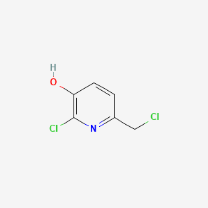 molecular formula C6H5Cl2NO B582469 2-Chloro-6-(chloromethyl)-3-pyridinol CAS No. 1353878-26-8
