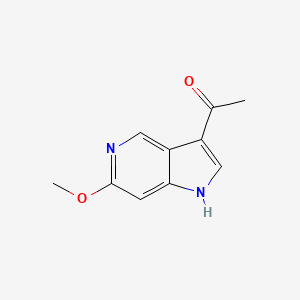 molecular formula C10H10N2O2 B582471 3-Acetyl-6-methoxy-5-azaindole CAS No. 1260383-77-4