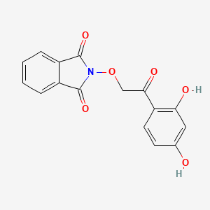 molecular formula C16H11NO6 B5824712 2-[2-(2,4-Dihydroxyphenyl)-2-oxoethoxy]isoindole-1,3-dione 