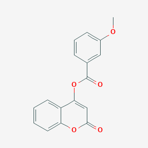 molecular formula C17H12O5 B5824740 2-oxo-2H-chromen-4-yl 3-methoxybenzoate 