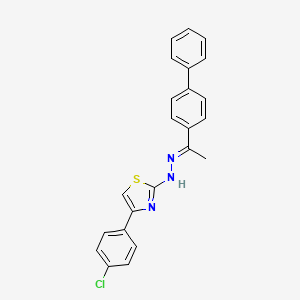 1-(4-biphenylyl)ethanone [4-(4-chlorophenyl)-1,3-thiazol-2-yl]hydrazone