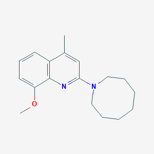 2-(1-azocanyl)-8-methoxy-4-methylquinoline