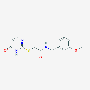 N-(3-methoxybenzyl)-2-[(6-oxo-1,6-dihydro-2-pyrimidinyl)thio]acetamide