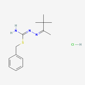 benzyl N'-(1,2,2-trimethylpropylidene)hydrazonothiocarbamate hydrochloride