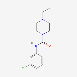 molecular formula C13H18ClN3O B5824863 N-(3-chlorophenyl)-4-ethyl-1-piperazinecarboxamide 