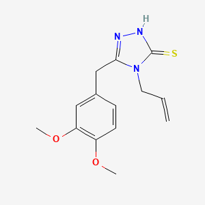 3-[(3,4-dimethoxyphenyl)methyl]-4-prop-2-enyl-1H-1,2,4-triazole-5-thione