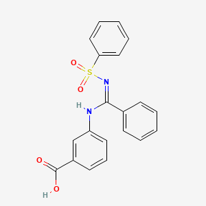 3-({phenyl[(phenylsulfonyl)imino]methyl}amino)benzoic acid