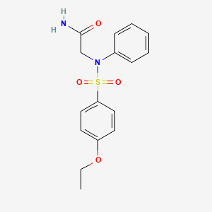 N~2~-[(4-ethoxyphenyl)sulfonyl]-N~2~-phenylglycinamide