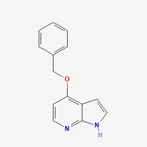 molecular formula C14H12N2O B582491 4-(Benzyloxy)-1H-pyrrolo[2,3-b]pyridine CAS No. 1260761-21-4