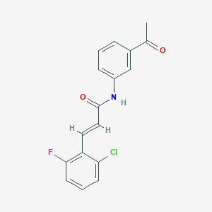 N-(3-acetylphenyl)-3-(2-chloro-6-fluorophenyl)acrylamide