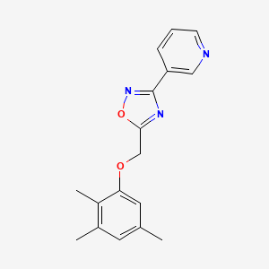 molecular formula C17H17N3O2 B5824930 3-{5-[(2,3,5-trimethylphenoxy)methyl]-1,2,4-oxadiazol-3-yl}pyridine 