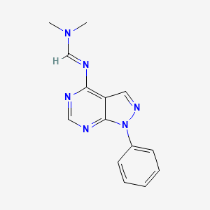 N,N-dimethyl-N'-(1-phenyl-1H-pyrazolo[3,4-d]pyrimidin-4-yl)imidoformamide